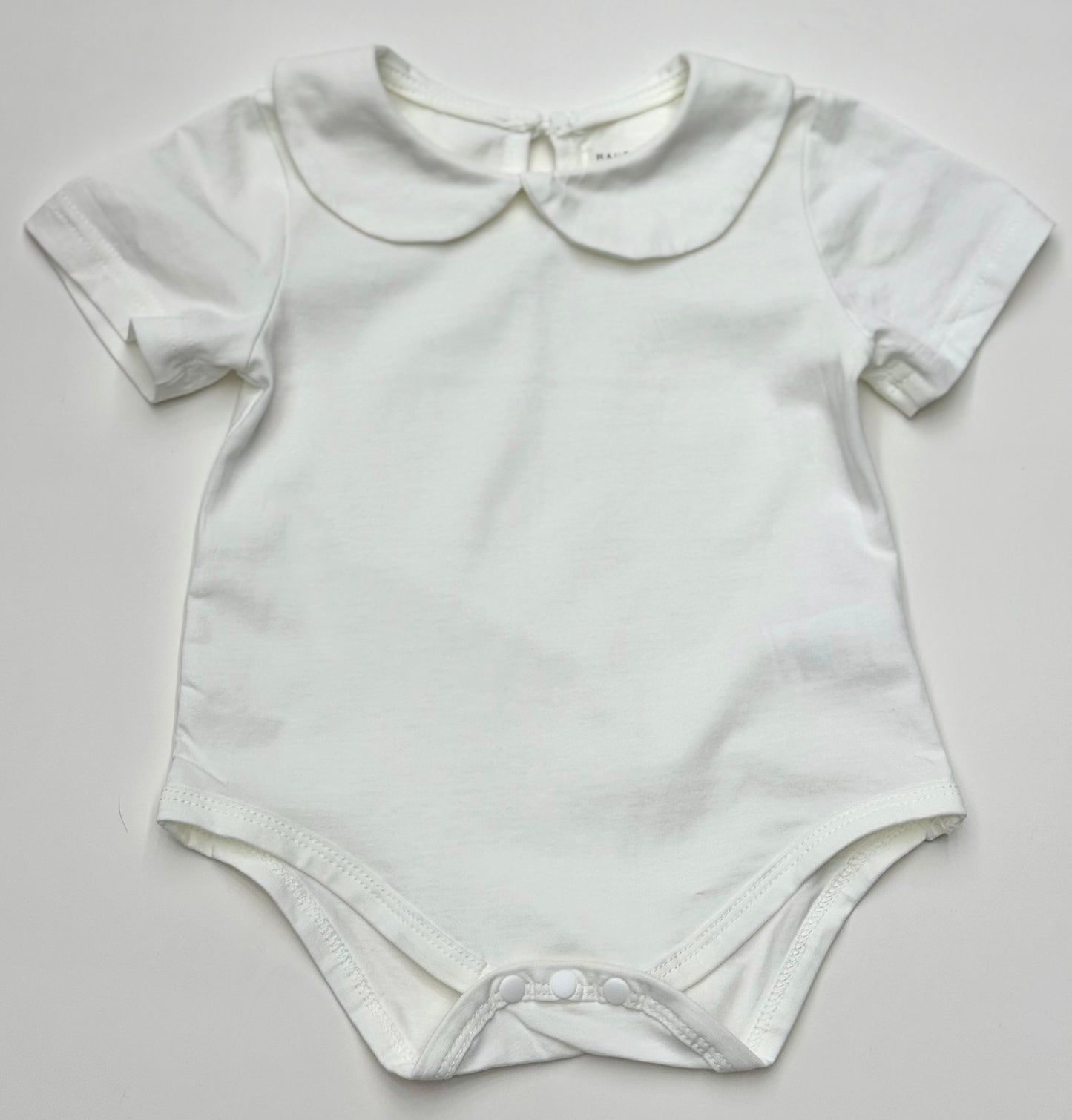 White Collared Bodysuit