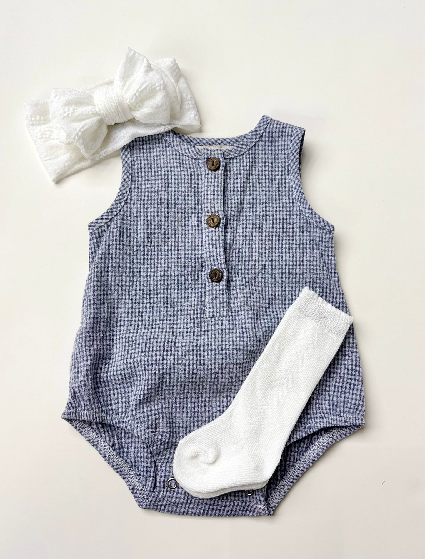 James Linen Romper