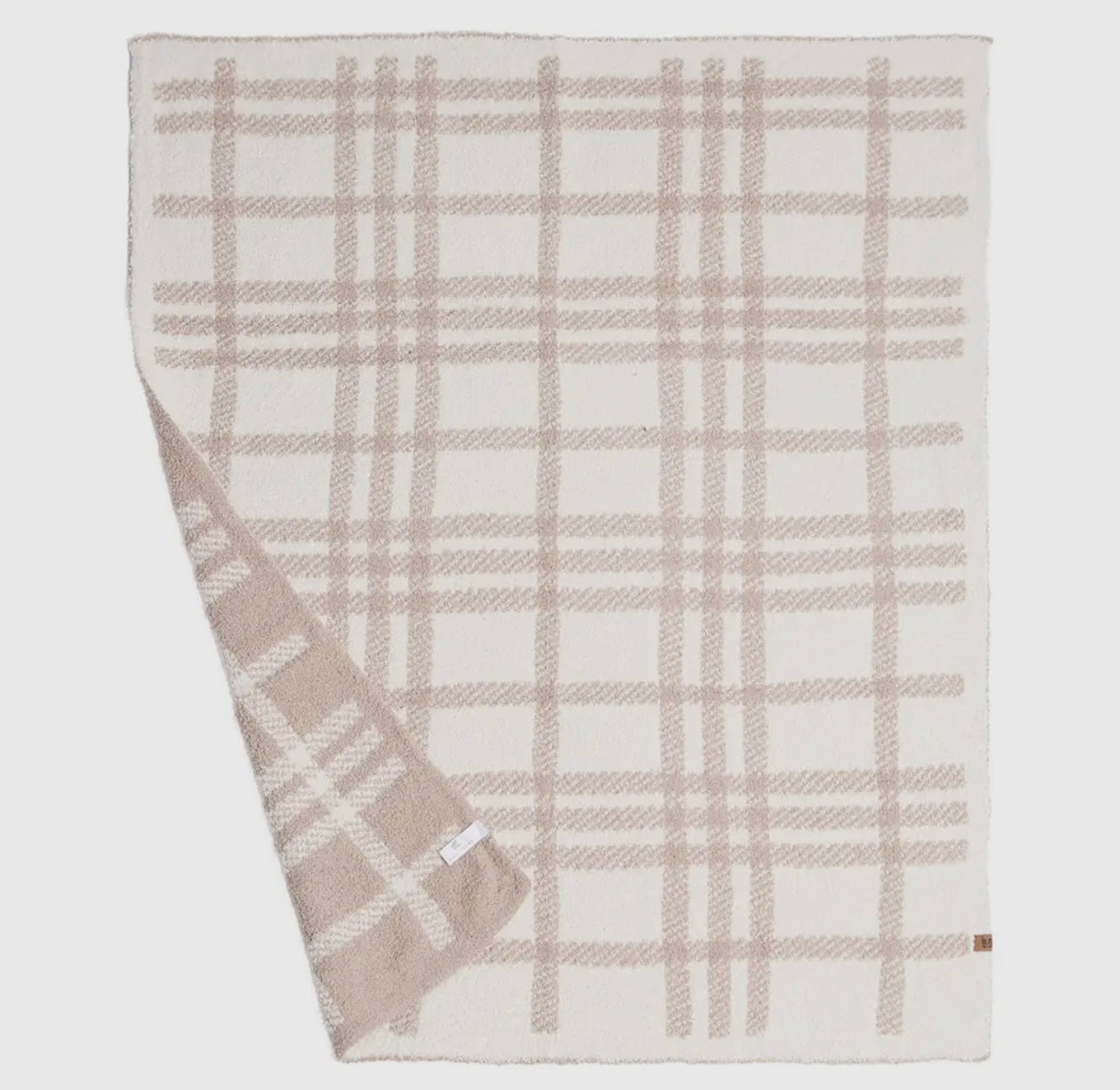 Bebé Luxe Blanket | Neutral Plaid