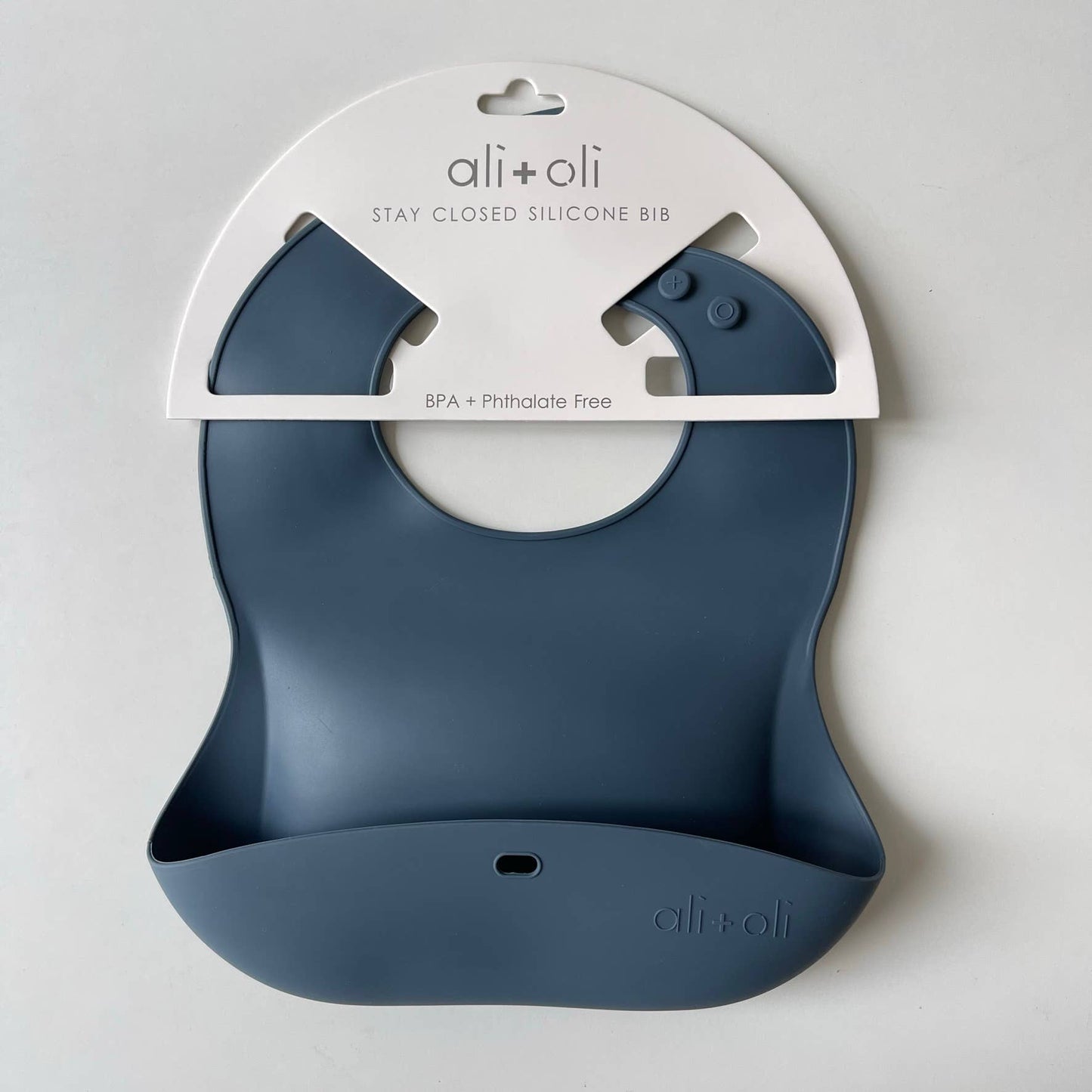 Silicone Roll Up Bib | Navy