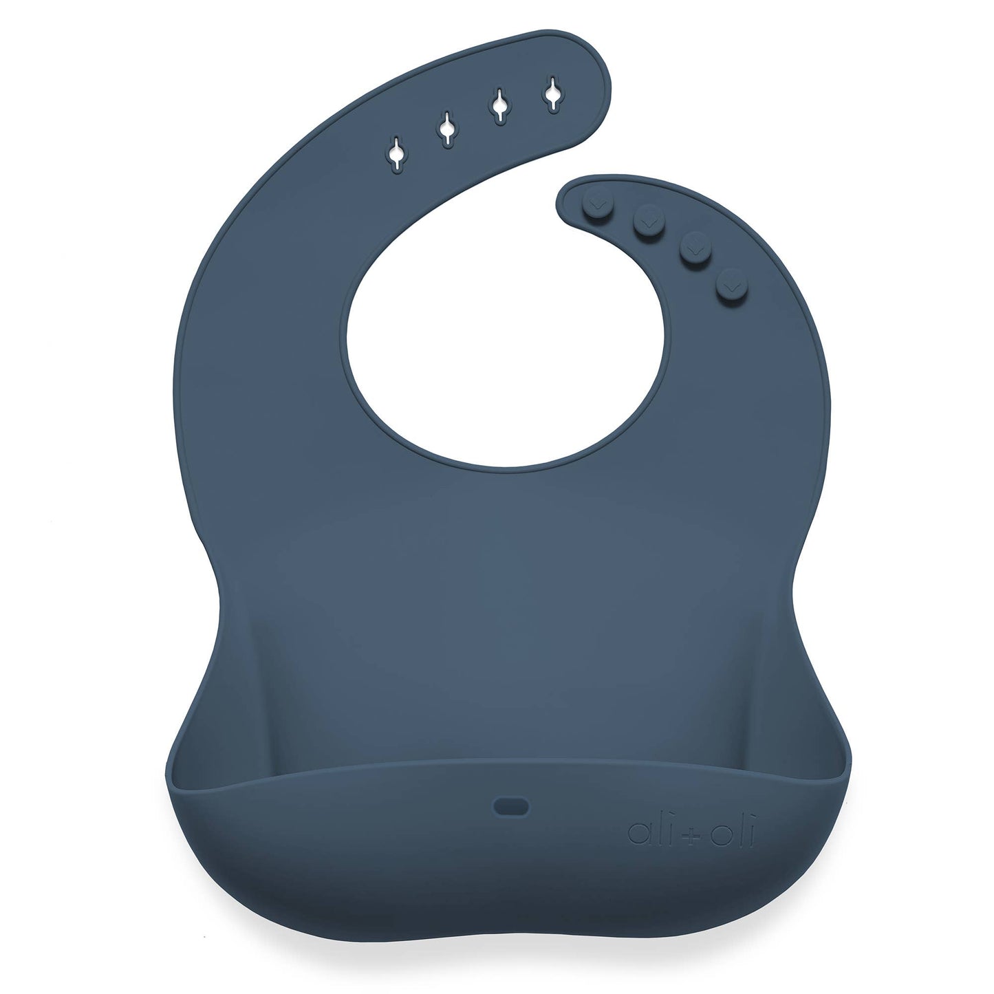 Silicone Roll Up Bib | Navy