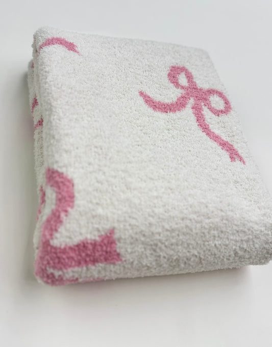 Bebé Luxe Blanket | Pink Bows