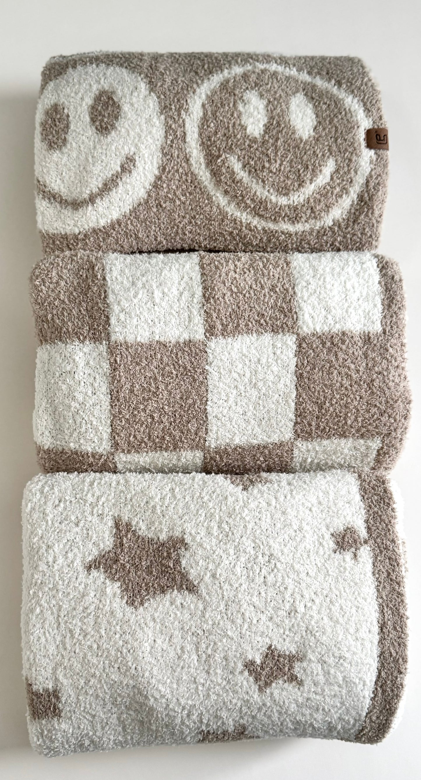 Bebé Luxe Blanket | Neutral Checkered