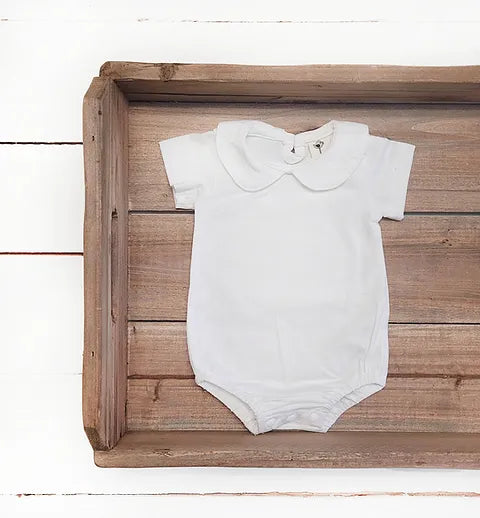 White Collared Bodysuit