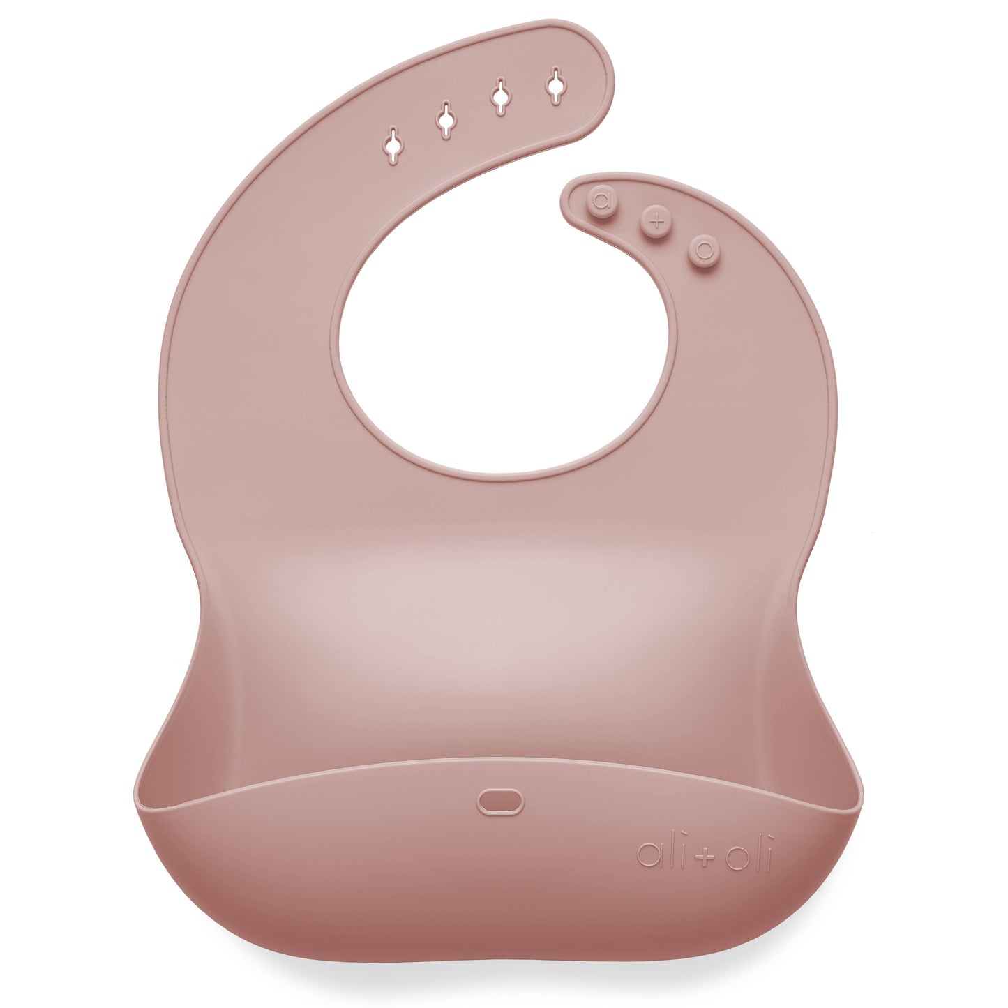 Silicone Roll Up Bib | Blush